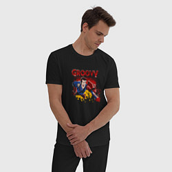 Пижама хлопковая мужская Groovy Ash - Evil Dead, цвет: черный — фото 2