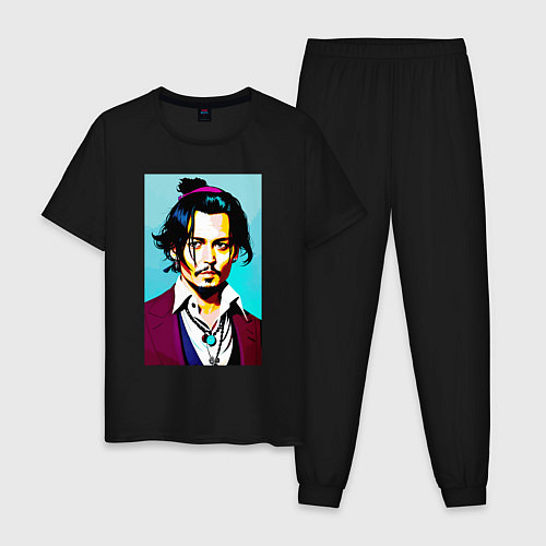 Мужская пижама Johnny Depp - Japan style / Черный – фото 1