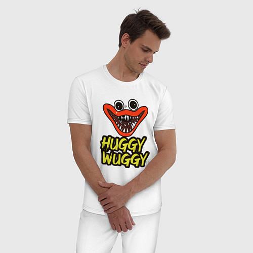 Мужская пижама Радостный Хагги Вагги / Белый – фото 3