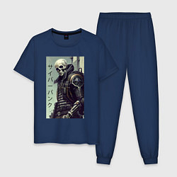 Мужская пижама Cool skeleton - cyberpunk - hieroglyphs