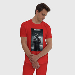 Пижама хлопковая мужская Payday 3 bulldog, цвет: красный — фото 2