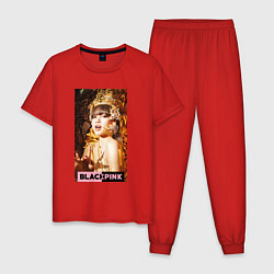 Пижама хлопковая мужская Lisa gold, цвет: красный