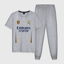 Мужская пижама Реал Мадрид форма 2324 домашняя