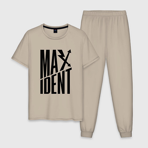 Мужская пижама Maxident - black - stray kids / Миндальный – фото 1