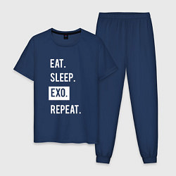 Мужская пижама Eat Sleep EXO Repeat