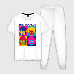 Мужская пижама The Beatles color