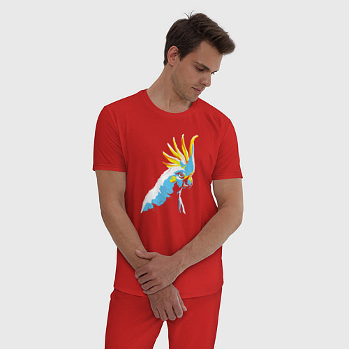 Мужская пижама Попугай WPAP / Красный – фото 3