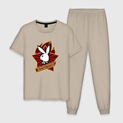 Мужская пижама Кролик Playboy всегда готов