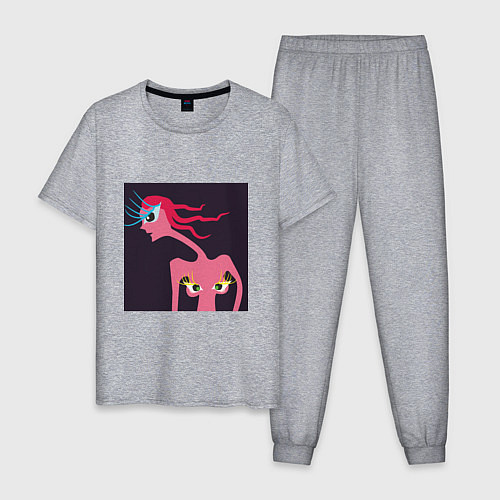 Мужская пижама Красота везде / Меланж – фото 1