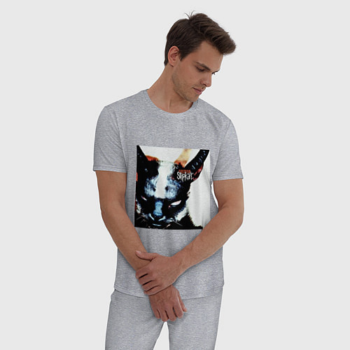 Мужская пижама Slipkat Meowa / Меланж – фото 3