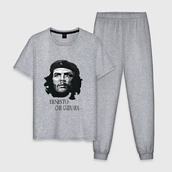 Мужская пижама Че Гевара черно белое
