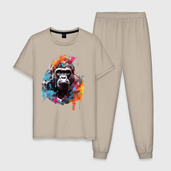 Мужская пижама Граффити с гориллой