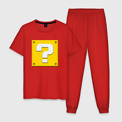 Мужская пижама Марио кубик вопросительный