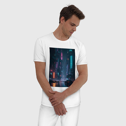 Мужская пижама Cyberpank / Белый – фото 3