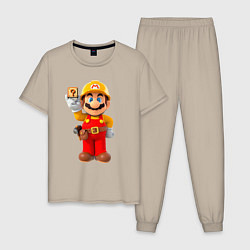 Мужская пижама Марио-строитель