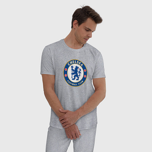 Мужская пижама Chelsea fc sport / Меланж – фото 3