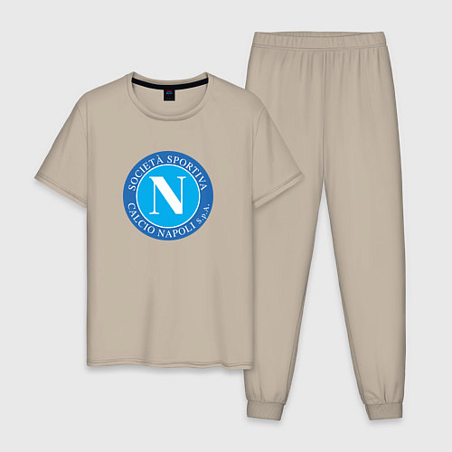 Мужская пижама Napoli fc sport / Миндальный – фото 1