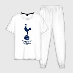 Пижама хлопковая мужская Tottenham Hotspur fc sport, цвет: белый