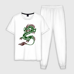 Мужская пижама Символ года - зелёный дракон