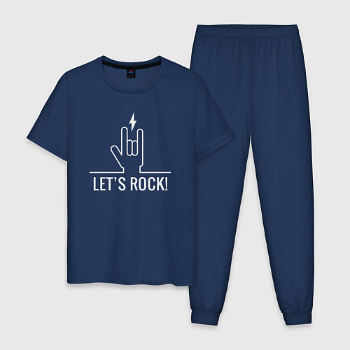 Мужская пижама Lets rock energy / Тёмно-синий – фото 1