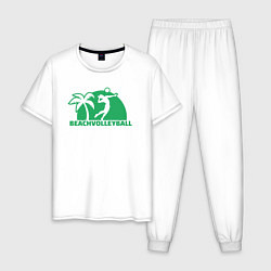 Мужская пижама Green beach volleyball