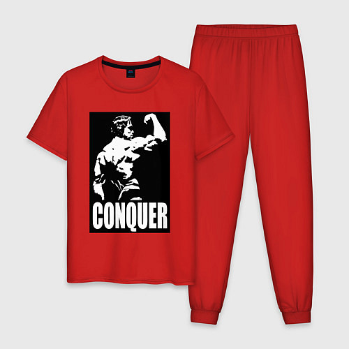 Мужская пижама Арнольд - конкурируй / Красный – фото 1