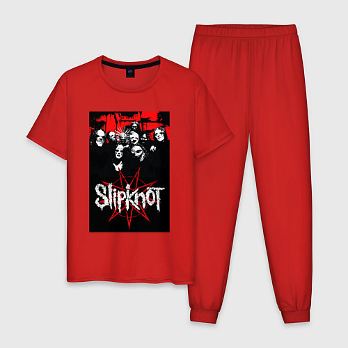 Мужская пижама Slipknot - all / Красный – фото 1