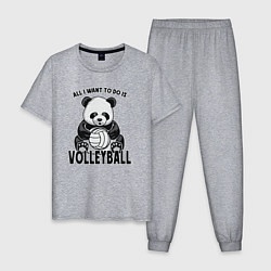 Мужская пижама Panda volleyball