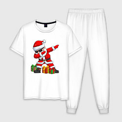 Пижама хлопковая мужская Санта дэб, цвет: белый