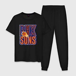 Пижама хлопковая мужская Phx Suns, цвет: черный