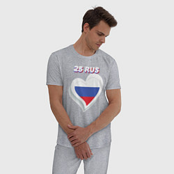 Пижама хлопковая мужская 25 регион Приморский край, цвет: меланж — фото 2