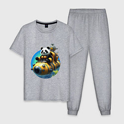 Мужская пижама Панда-подводник