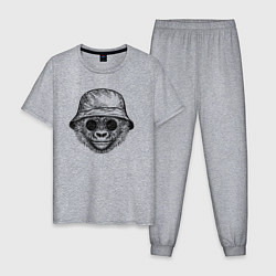 Мужская пижама Стильный детеныш гориллы