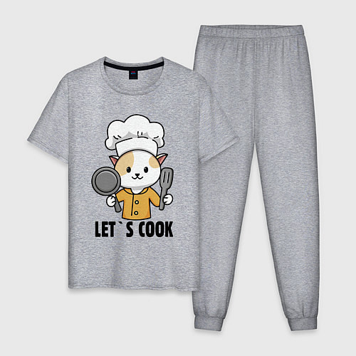 Мужская пижама Давайте готовить / Меланж – фото 1