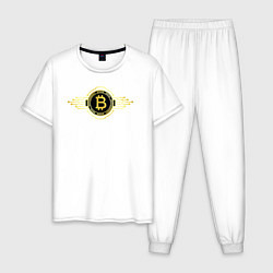Мужская пижама Биткоин лого