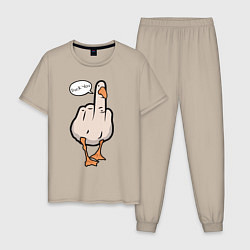 Мужская пижама Duck you - фак ю