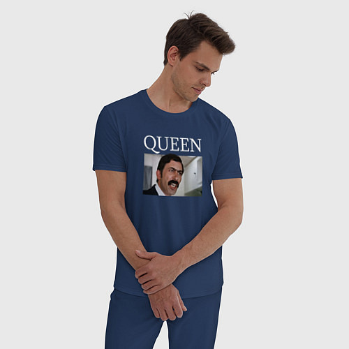 Мужская пижама Queen - Mimino мем / Тёмно-синий – фото 3