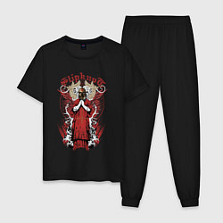 Мужская пижама Slipknot на фоне антихриста