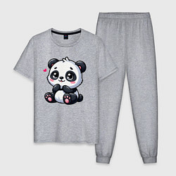 Мужская пижама Забавная маленькая панда