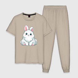 Мужская пижама Пушистый аниме кролик