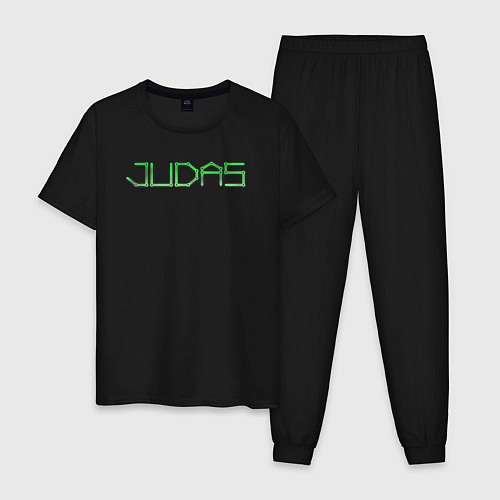 Мужская пижама Judas logo / Черный – фото 1