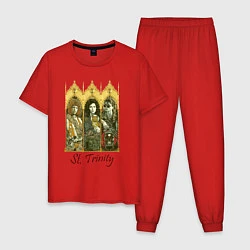 Пижама хлопковая мужская St trinity, цвет: красный
