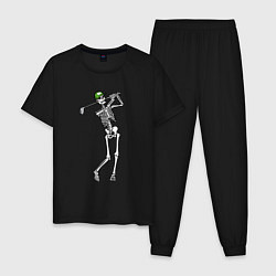 Мужская пижама Golfing skeleton