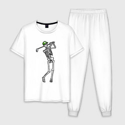 Мужская пижама Golfing skeleton