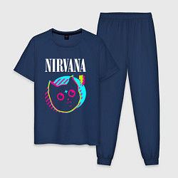 Мужская пижама Nirvana rock star cat