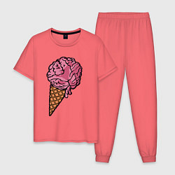Мужская пижама Brain ice cream