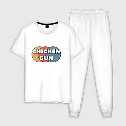 Мужская пижама Chicken gun круги