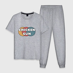 Мужская пижама Chicken gun круги