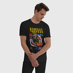 Пижама хлопковая мужская Nirvana heart box, цвет: черный — фото 2