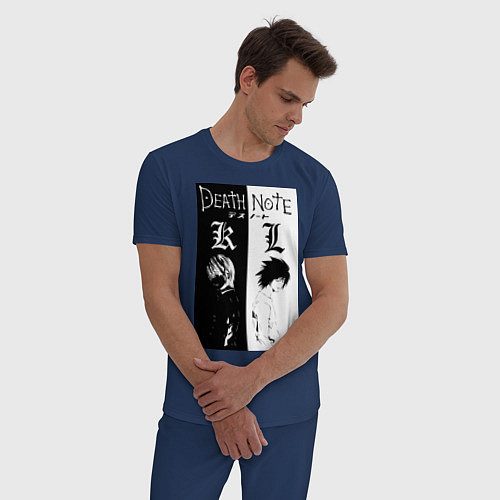 Мужская пижама Тетрадь смерти Лайт Ягами / Тёмно-синий – фото 3